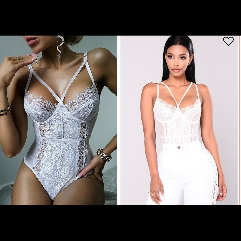 Fashion Nova Lace Teddy 🔥